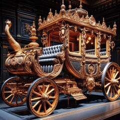 Victorian Era Steam Carriage An opulent steam powered carriage c