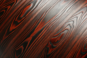 Smooth ebony wood background with reddish tones, AI Generation