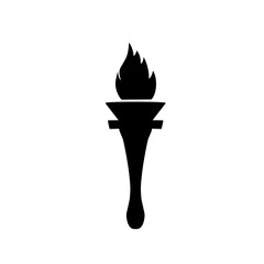fire torch silhouette icon