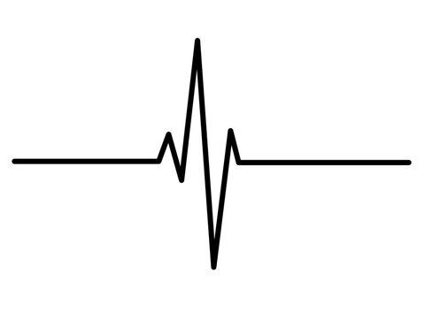 心電図の波形のアイコン