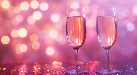 Happy New Year. Christmas and New Year holiday background, Valentine's background concept.