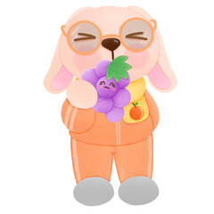 rabbit and grape 