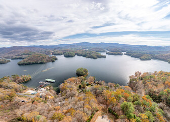 Obraz premium yellow creek falls, robbinsville, north carolina