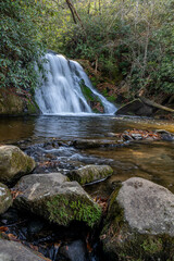 Fototapeta premium yellow creek falls, robbinsville, north carolina
