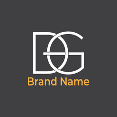 Letter Logo. CMYK color mode. Editable color. Vector EPS file. free font used, Easy to download.