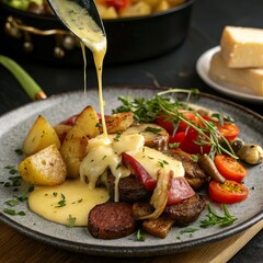 potatoes with vegetables