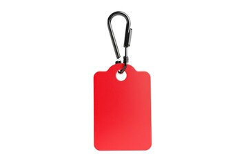 Fototapeta premium Attach your essentials securely with a durable red tag