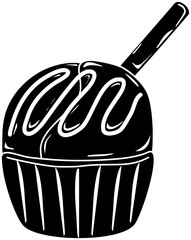 ice illustration cream silhouette sundae logo sweet icon food outline dessert summer cart cone shop tasty wheel business frozen shape or vector graphic background