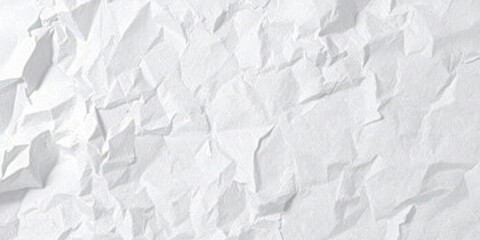 Close up of crumpled white paper with soft natural lighting and delicate shadows, detail, white, delicate