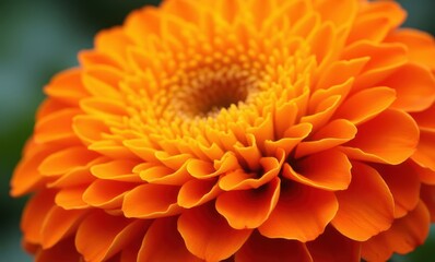 Vibrant orange flower in bloom