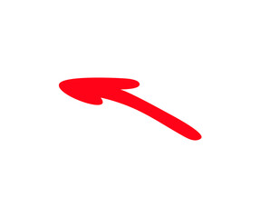 Arrow icon. Red arrow icon. Red arrow paint vector design and illustration.
 
