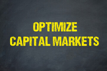 Optimize Capital Markets	
