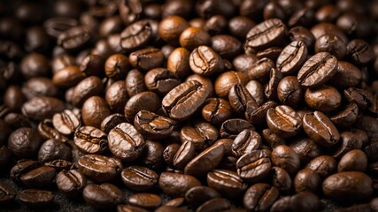 Fototapeta premium coffee beans texture