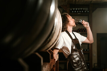 Tasting Red Wine for Quality in Cellar