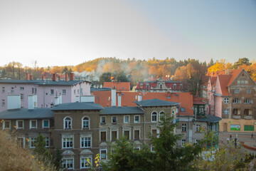 Widok z wzgórza na. Szczawno Zdrój © wojwarm