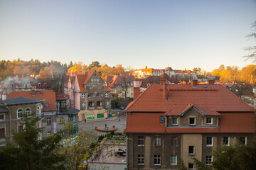 Widok z wzgórza na. Szczawno Zdrój © wojwarm