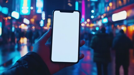 Smartphone similar with blank white screen for Infographic Global Business Marketing Plan , mockup model similar isolated Background of ai digital investment economy. HD 