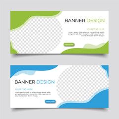  Modern business banner abstract design. Clean simple creative background vector template design