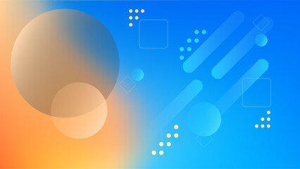 ABSTRACT BACKGROUND BLUE ORANGE GRADIENT MESH SMOOTH LIQUID COLORFUL DESIGN WITH GEOMETRIC SHAPES VECTOR TEMPLATE GOOD FOR MODERN WEBSITE, WALLPAPER, COVER DESIGN 