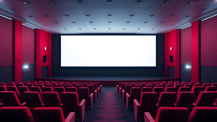 Fototapeta premium Red Empty Theater, Awaiting the Show