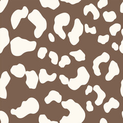 Abstract modern leopard seamless pattern. Animals trendy background. Color decorative vector stock illustration for print, card, postcard, fabric, textile. Modern ornament of stylized skin