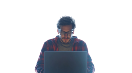 Programmer Developing Software with JavaScript Code, Embracing IoT and Digital Innovations