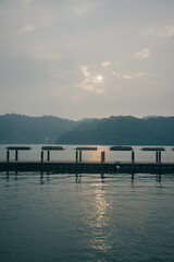 Naklejka premium SUN MOON Lake