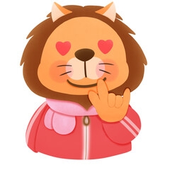 Cute lion 