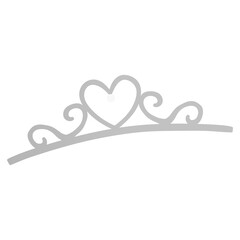 siver heart tiara © Sarah