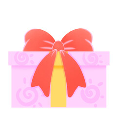 gift box with ribbon