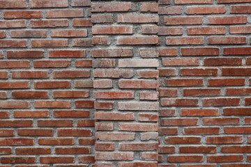 Obraz premium red brick wall background