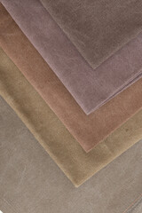brown cotton canvas fabric stuck top view