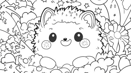 Adorable Hand-Drawn Vector Illustration of Cute Animal
