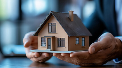 Agent Explaining Home Options with House Model to Couple