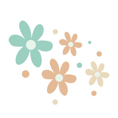 Flower Sticker Shape Cool