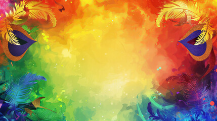 a colorful background for a poster for Mardi Gras