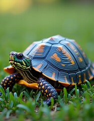 Fototapeta premium a turtle with very smooth body contours, realistic, detailed.