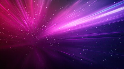 Naklejka premium Neon pink and purple speed rays burst across an abstract dark background, evoking a sense of motion and vibrant energy in space.6cfe84e42e11