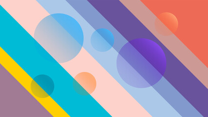 ABSTRACT FLAT BACKGROUND  WITH GEOMETRIC SHAPES GRADIENT COLORFUL DESIGN VECTOR TEMPLATE FOR WALLPAPER, COVER DESIGN