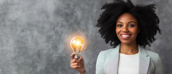 Innovative business leader with bright ideas.