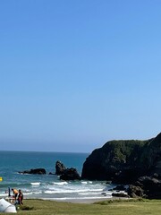 playa y montaña