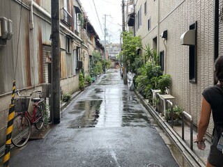 lluvia en la calle