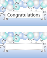 パーティーの飾り付けのイメージのバナーデザイン