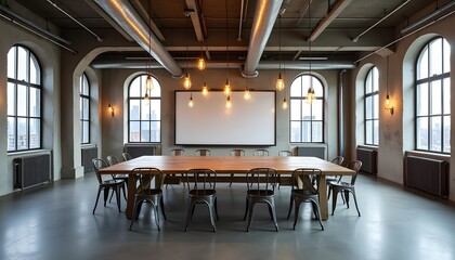 Conference Room, factory theme, minimal-style