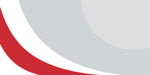 Red curve on a white background vector. Dynamic shapes composition. Creative illustration for poster, web, landing, cover, greeting, EPS 1