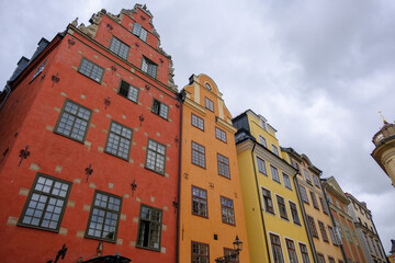 スウェーデン ストックホルムの旧市街、ガムラスタンの大広場