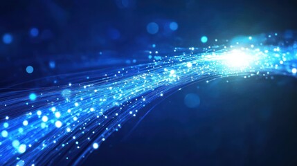 Abstract Blue Light Stream