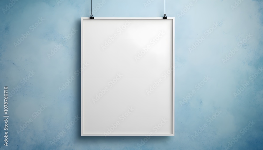 Poster stunning empty poster template with a beautiful background for creative design projects and advertis