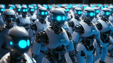 Fototapeta premium Army of Robots