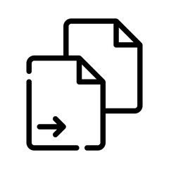 Icon Copy With Style Outline